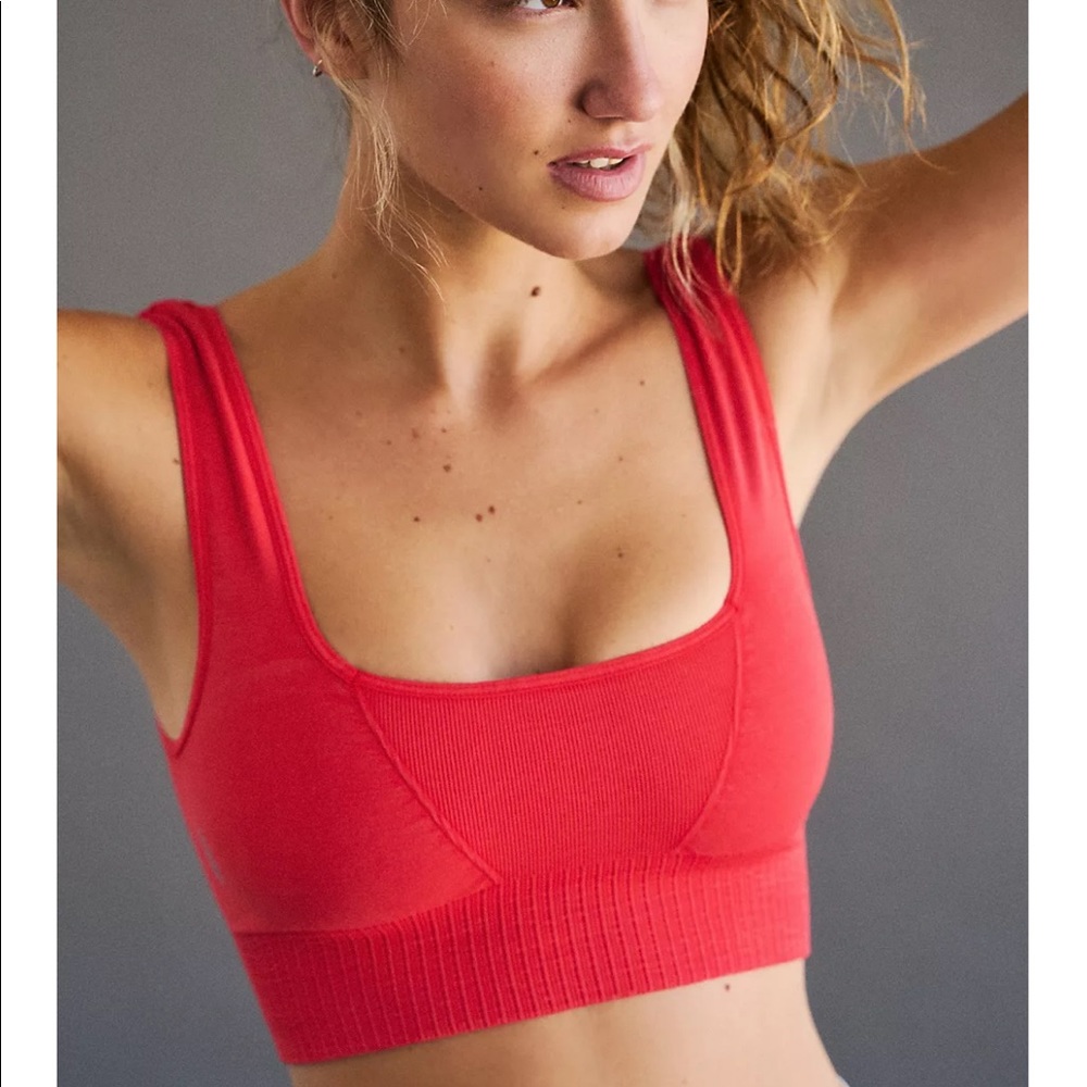 Free People Movement Square Neck Good Karma Bra